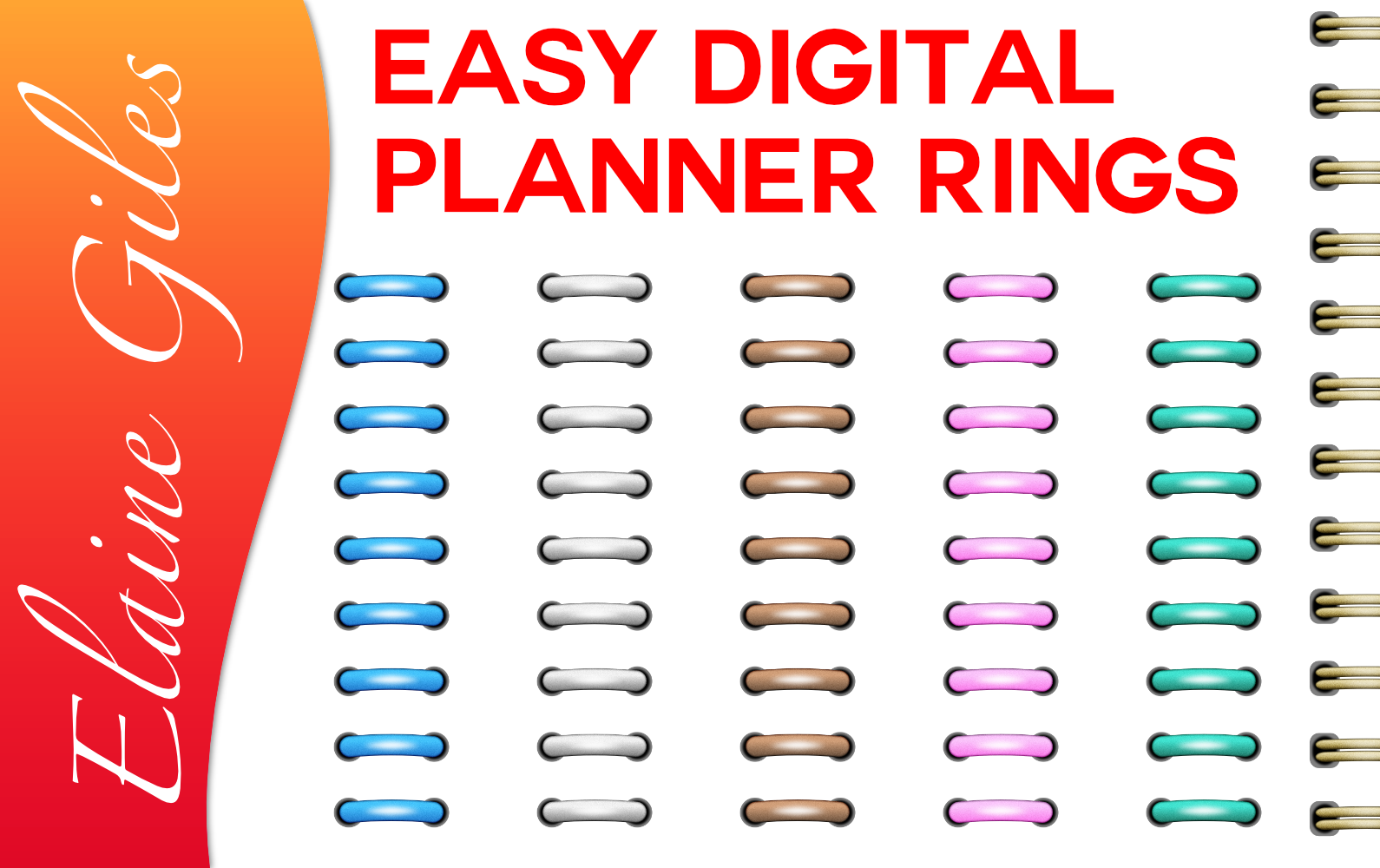 How to Create Customizable Planner Rings for Your Digital Planner: A Step-by-Step Guide