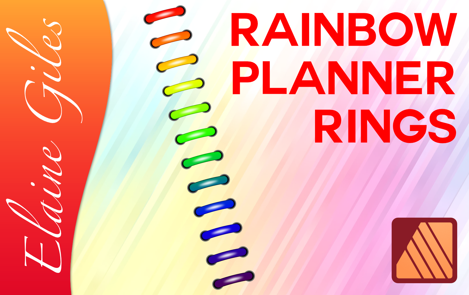 How to Create Rainbow Style Planner Rings in Affinity Publisher: A Step-by-Step Tutorial