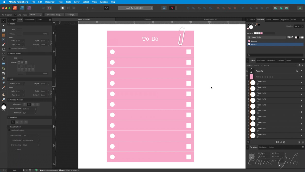 Adding a Decorative Paperclip